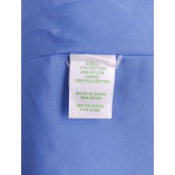 Lilly Pulitzer Kiri Dress Size 0 XS Blue Lace Peplum Lined Open Back - Picture 12 of 12